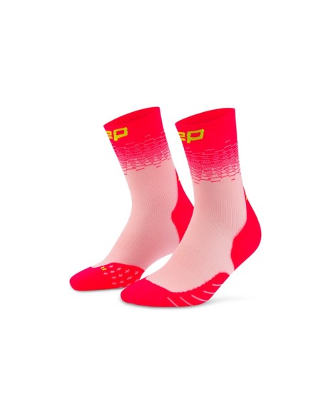 Damen Run Edt. Fade Mid Cut Laufsocken 